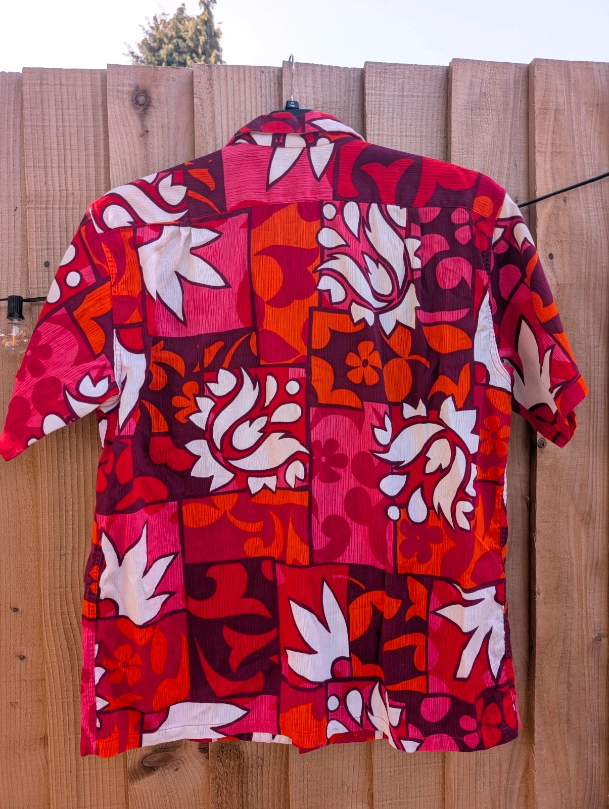 True Vintage 60's Kamehameha Hawaii Hawaiian Shirt Men's M Pink Orange Floral Made in Hawaii - Image 3