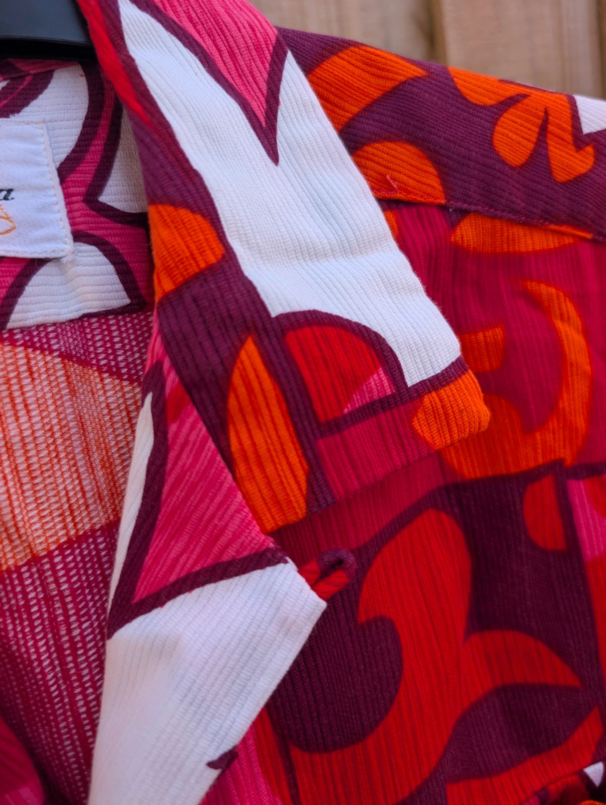 True Vintage 60's Kamehameha Hawaii Hawaiian Shirt Men's M Pink Orange Floral Made in Hawaii - Image 5