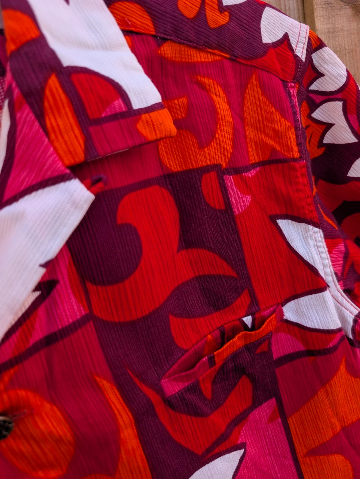 True Vintage 60's Kamehameha Hawaii Hawaiian Shirt Men's M Pink Orange Floral Made in Hawaii - Image 8