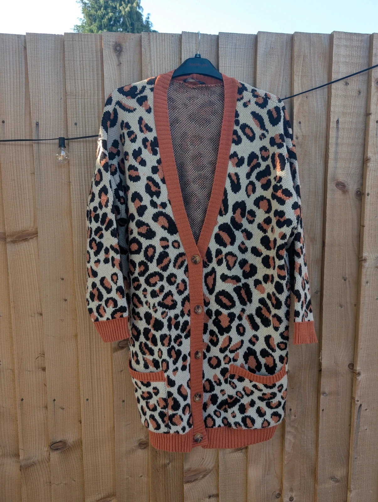Kaleidoscope Leopard Print Longline Cardigan UK 22/24 Oversized Animal Print Knit - Image 11