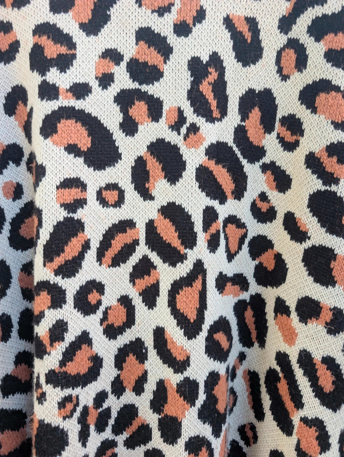 Kaleidoscope Leopard Print Longline Cardigan UK 22/24 Oversized Animal Print Knit - Image 4
