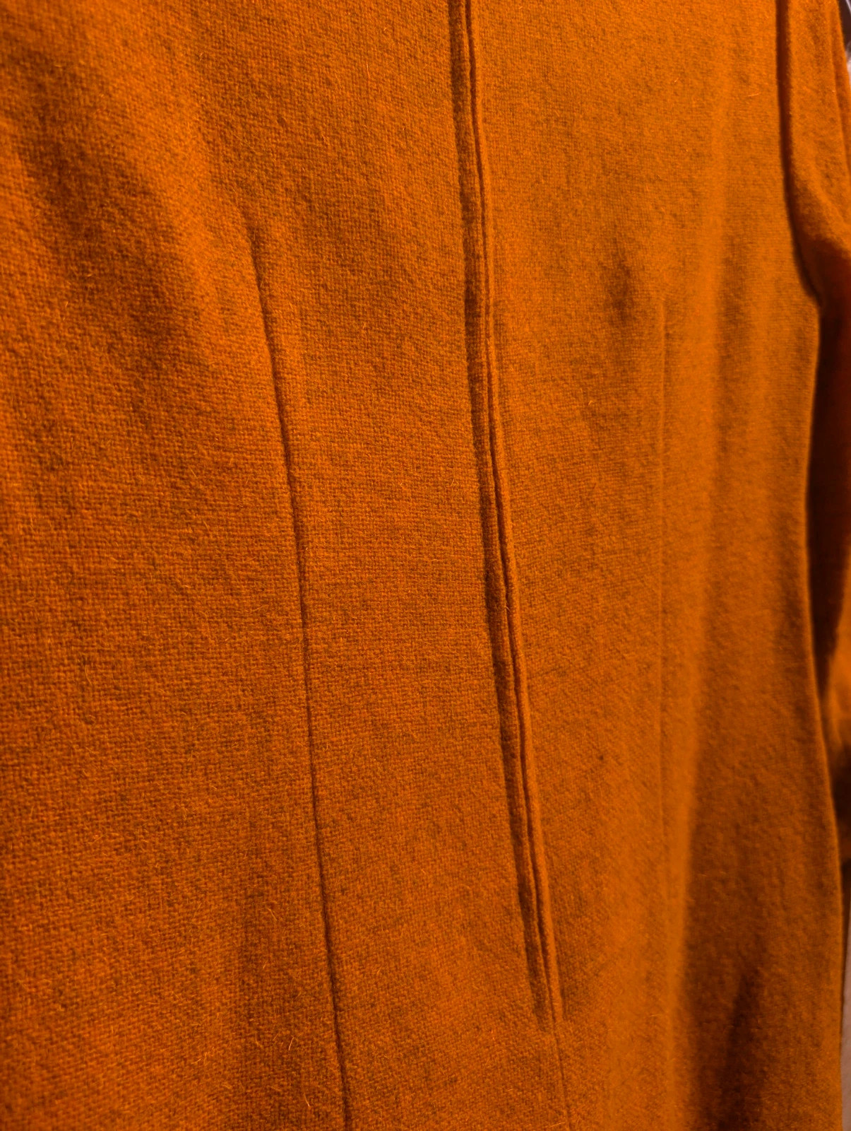 Coronet 1960s Orange Pink Wool Mod Shift Dress Made in Germany UK 8–10 - Image 12