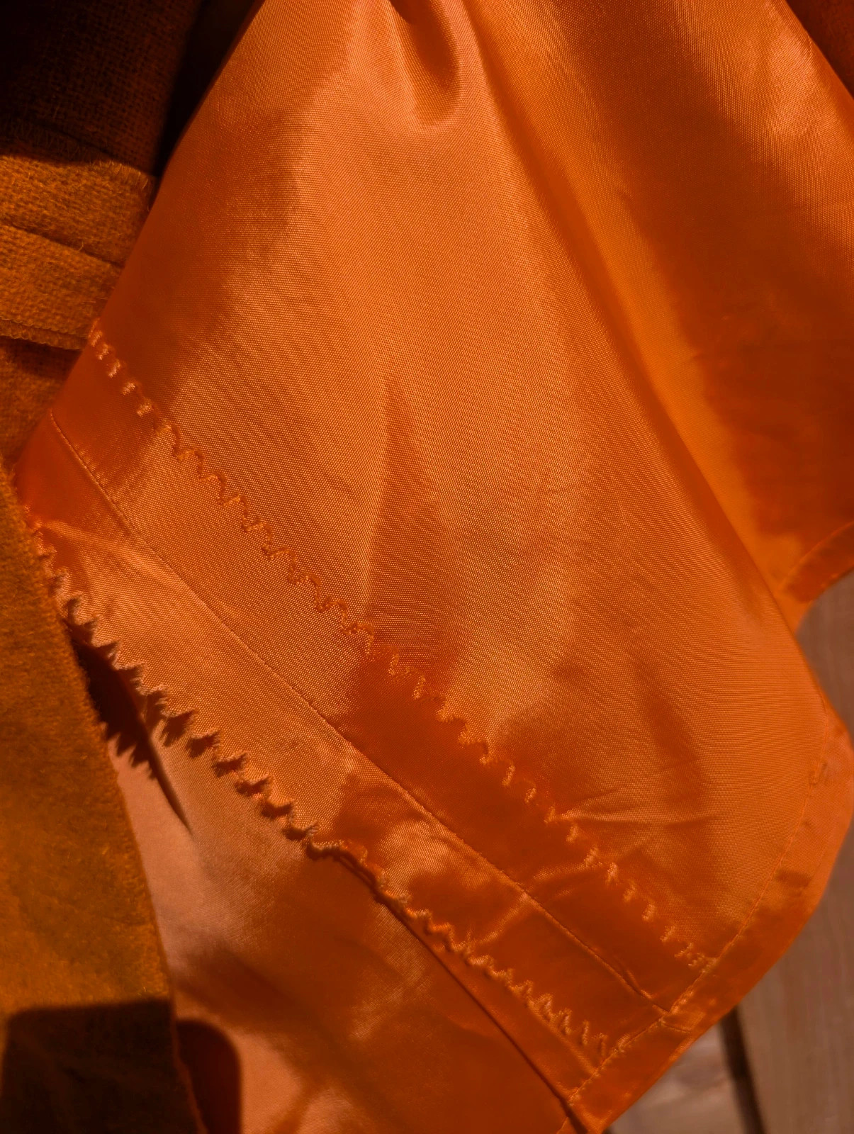 Coronet 1960s Orange Pink Wool Mod Shift Dress Made in Germany UK 8–10 - Image 13
