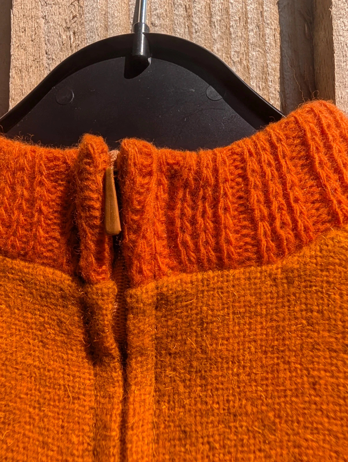 Coronet 1960s Orange Pink Wool Mod Shift Dress Made in Germany UK 8–10 - Image 10