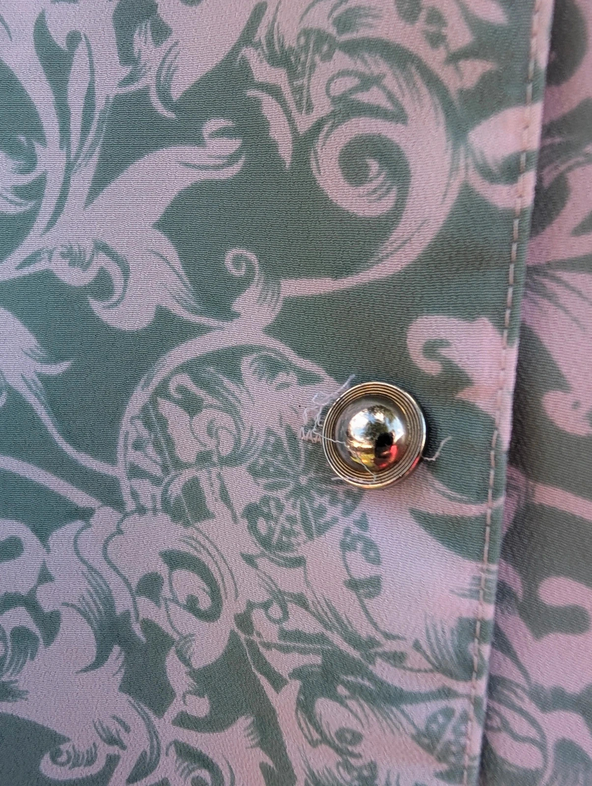 David by Tosol 1980s Mint Paisley Blouson Blouse Australian Made UK 20-24 Aus 20 - Image 3