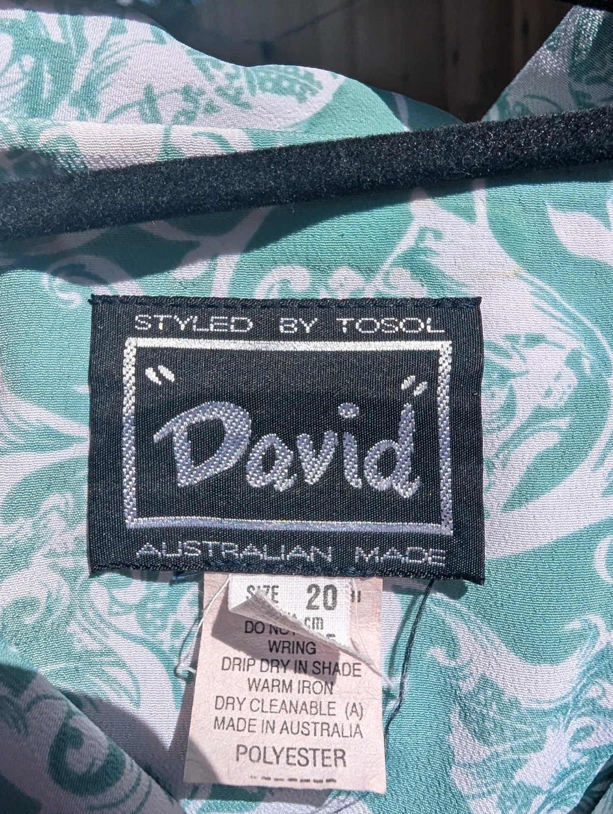 David by Tosol 1980s Mint Paisley Blouson Blouse Australian Made UK 20-24 Aus 20 - Image 13