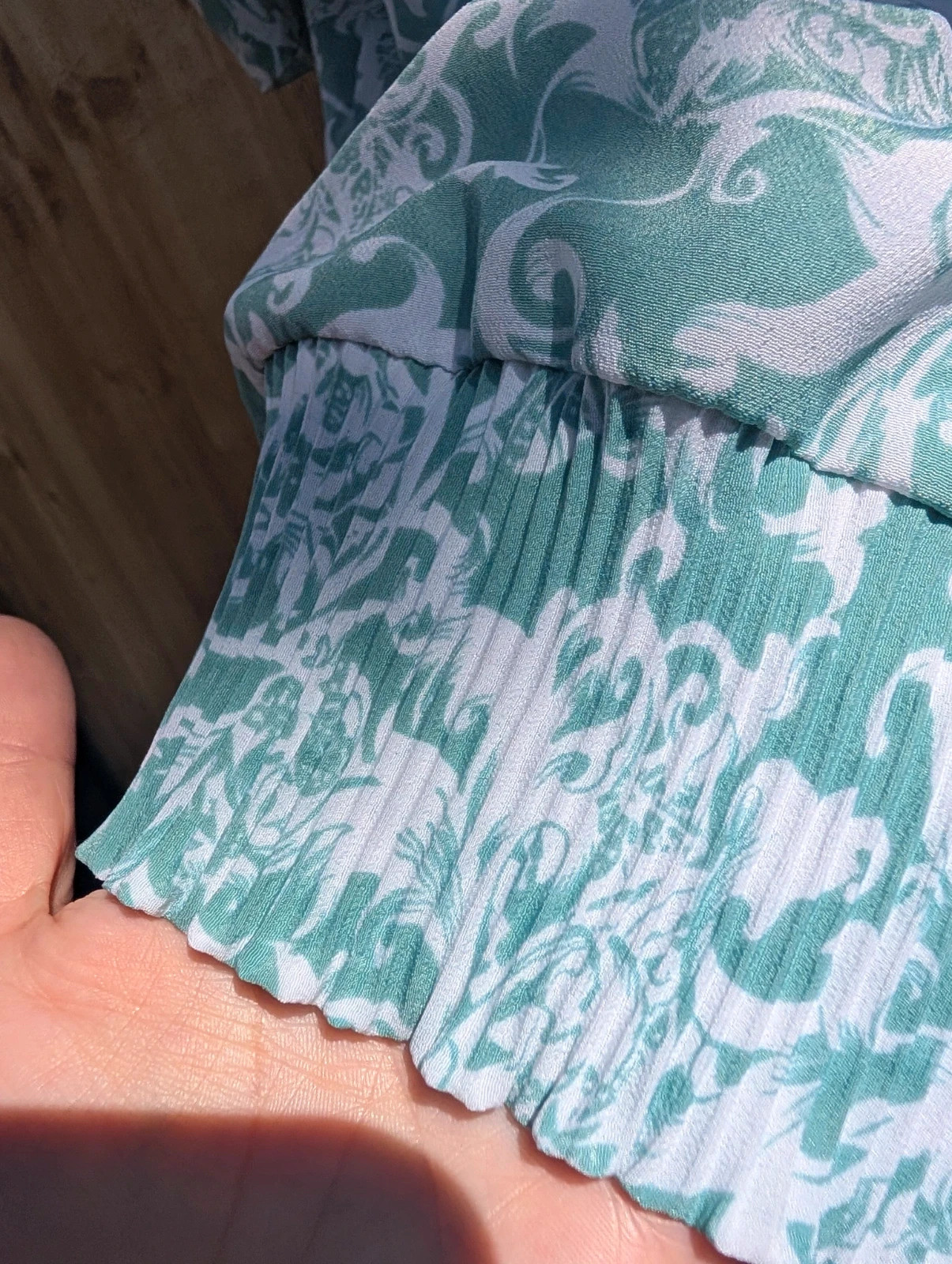 David by Tosol 1980s Mint Paisley Blouson Blouse Australian Made UK 20-24 Aus 20 - Image 11