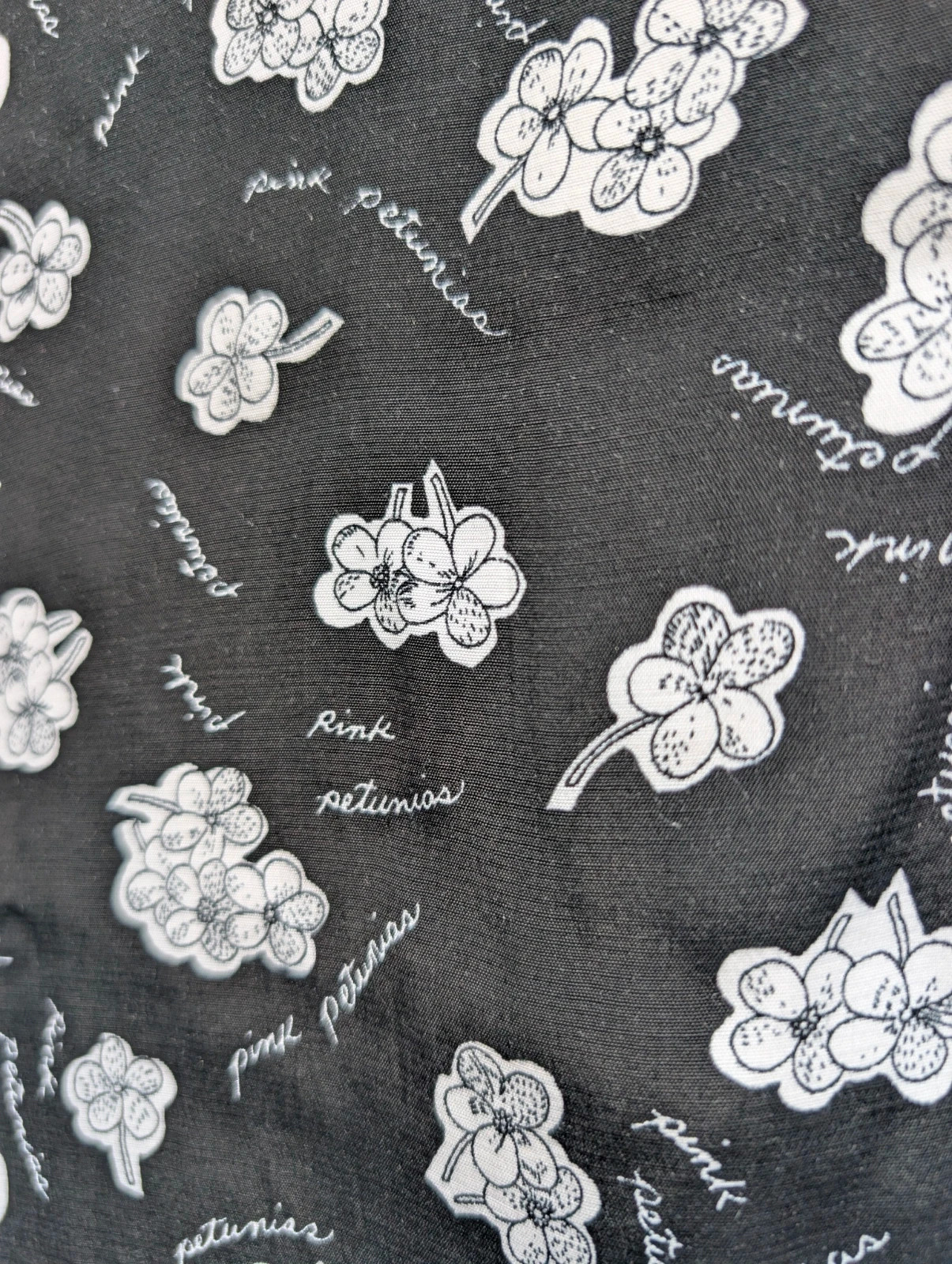 Mixit 1990s Black White Petunia Print Rayon Shirt Blouse L UK 14–16 - Image 4