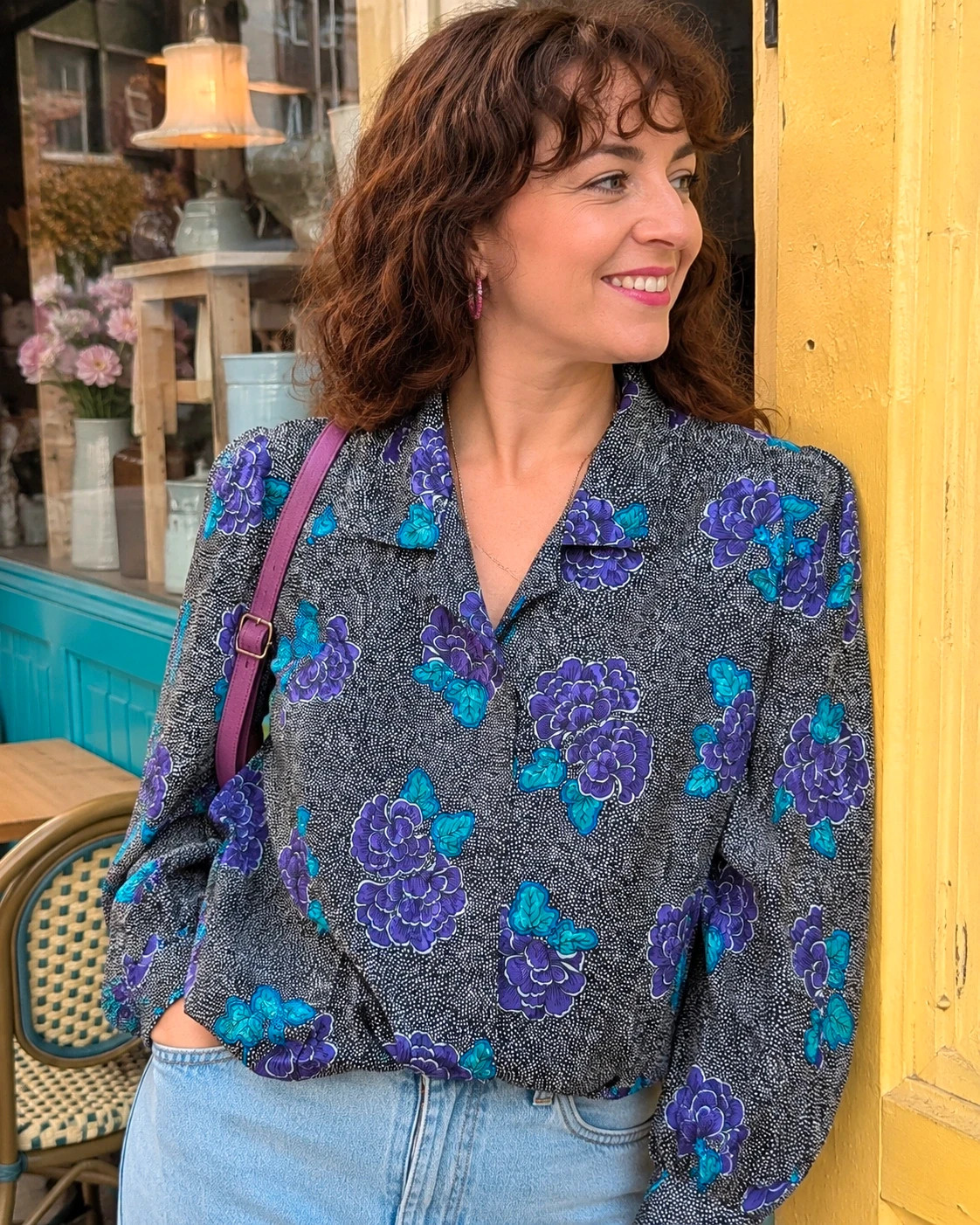 Colourful vintage clothing styled and worn joyfully